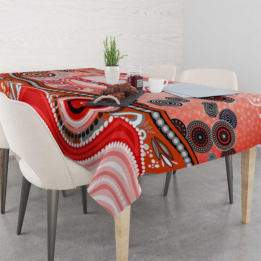 Dolphins Rugby Tablecloth Australian Aboriginal Dot Painting Style