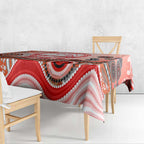 Dolphins Rugby Tablecloth Australian Aboriginal Dot Painting Style