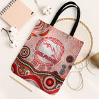 Dolphins Rugby Tote Bag Australian Aboriginal Dot Painting Style