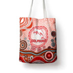 Dolphins Rugby Tote Bag Australian Aboriginal Dot Painting Style