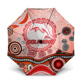Dolphins Rugby Umbrella Australian Aboriginal Dot Painting Style