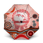 Dolphins Rugby Umbrella Australian Aboriginal Dot Painting Style