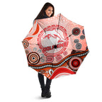 Dolphins Rugby Umbrella Australian Aboriginal Dot Painting Style