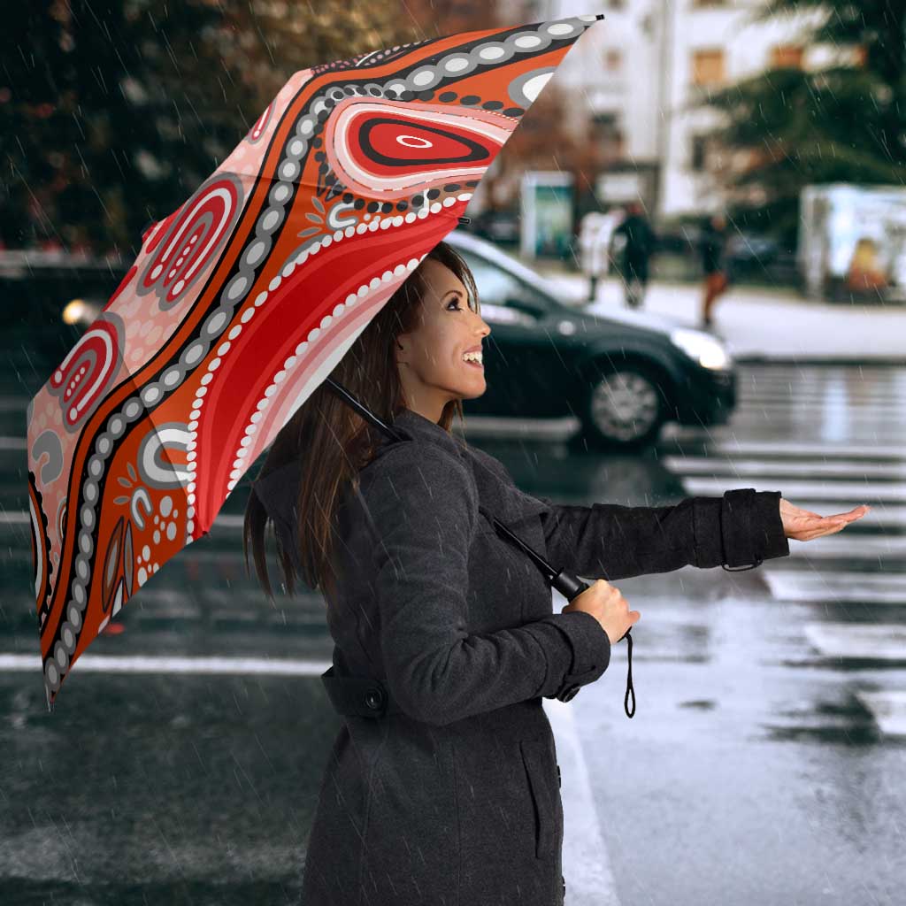 Dolphins Rugby Umbrella Australian Aboriginal Dot Painting Style