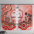 Dolphins Rugby Window Curtain Australian Aboriginal Dot Painting Style