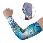 Gold Coast Titans Rugby Arm Sleeves Australian Aboriginal Dot Painting Style