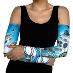 Gold Coast Titans Rugby Arm Sleeves Australian Aboriginal Dot Painting Style