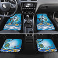 Gold Coast Titans Rugby Car Mats Australian Aboriginal Dot Painting Style