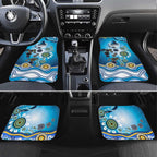 Gold Coast Titans Rugby Car Mats Australian Aboriginal Dot Painting Style