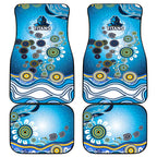 Gold Coast Titans Rugby Car Mats Australian Aboriginal Dot Painting Style