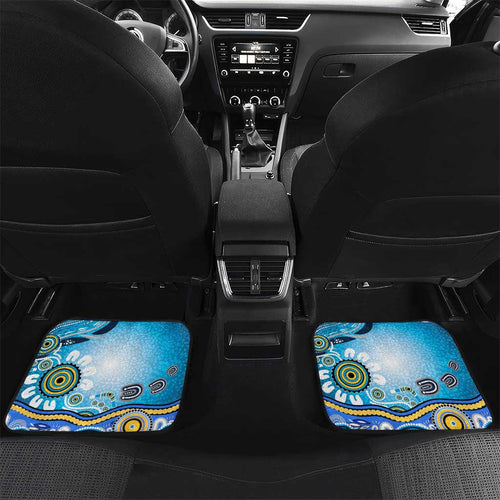 Gold Coast Titans Rugby Car Mats Australian Aboriginal Dot Painting Style