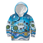 Gold Coast Titans Rugby Kid Hoodie Australian Aboriginal Dot Painting Style