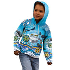 Gold Coast Titans Rugby Kid Hoodie Australian Aboriginal Dot Painting Style