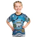 Gold Coast Titans Rugby Kid T Shirt Australian Aboriginal Dot Painting Style