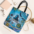 Gold Coast Titans Rugby Tote Bag Australian Aboriginal Dot Painting Style