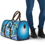 Gold Coast Titans Rugby Travel Bag Australian Aboriginal Dot Painting Style