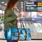 Gold Coast Titans Rugby Travel Bag Australian Aboriginal Dot Painting Style