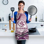Manly Warringah Sea Eagles Rugby Apron Australian Aboriginal Dot Painting Style