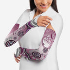 Manly Warringah Sea Eagles Rugby Arm Sleeves Australian Aboriginal Dot Painting Style