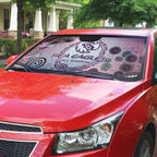 Manly Warringah Sea Eagles Rugby Auto Sun Shade Australian Aboriginal Dot Painting Style