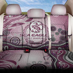 Manly Warringah Sea Eagles Rugby Back Car Seat Cover Australian Aboriginal Dot Painting Style