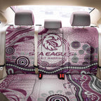 Manly Warringah Sea Eagles Rugby Back Car Seat Cover Australian Aboriginal Dot Painting Style