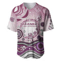 Manly Warringah Sea Eagles Rugby Baseball Jersey Australian Aboriginal Dot Painting Style