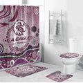 Manly Warringah Sea Eagles Rugby Bathroom Set Australian Aboriginal Dot Painting Style