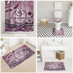 Manly Warringah Sea Eagles Rugby Bathroom Set Australian Aboriginal Dot Painting Style
