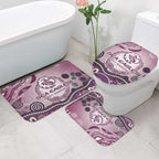 Manly Warringah Sea Eagles Rugby Bathroom Set Australian Aboriginal Dot Painting Style