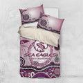 Manly Warringah Sea Eagles Rugby Bedding Set Australian Aboriginal Dot Painting Style