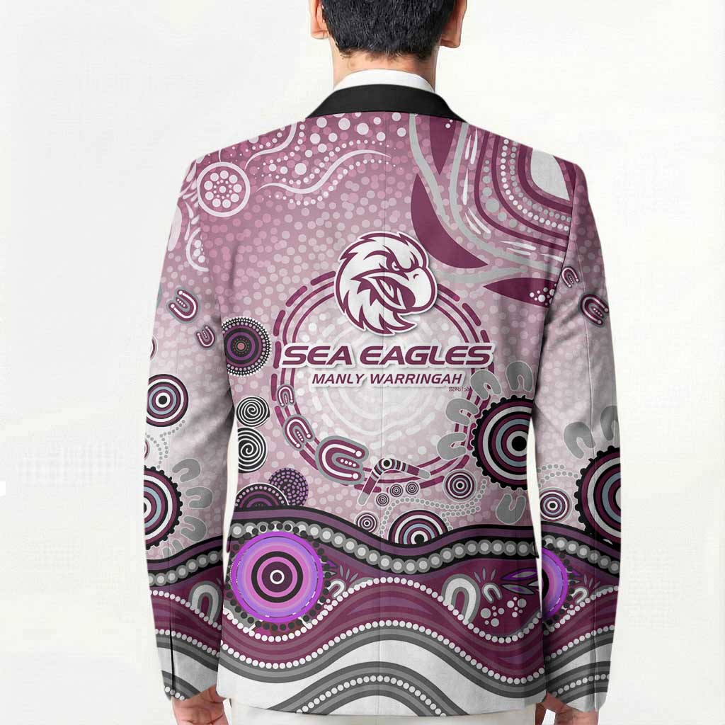 Manly Warringah Sea Eagles Rugby Blazer Australian Aboriginal Dot Painting Style