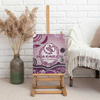 Manly Warringah Sea Eagles Rugby Canvas Wall Art Australian Aboriginal Dot Painting Style