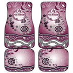 Manly Warringah Sea Eagles Rugby Car Mats Australian Aboriginal Dot Painting Style