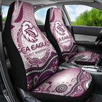 Manly Warringah Sea Eagles Rugby Car Seat Cover Australian Aboriginal Dot Painting Style