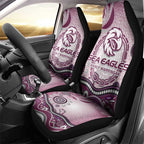 Manly Warringah Sea Eagles Rugby Car Seat Cover Australian Aboriginal Dot Painting Style