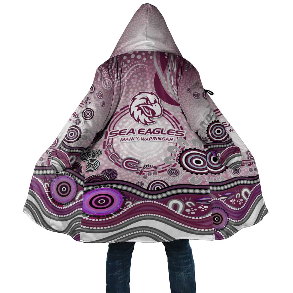 Manly Warringah Sea Eagles Rugby Cloak Australian Aboriginal Dot Painting Style