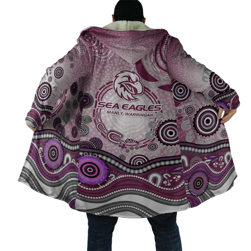 Manly Warringah Sea Eagles Rugby Cloak Australian Aboriginal Dot Painting Style