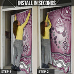 Manly Warringah Sea Eagles Rugby Door Cover Australian Aboriginal Dot Painting Style