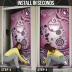 Manly Warringah Sea Eagles Rugby Door Cover Australian Aboriginal Dot Painting Style