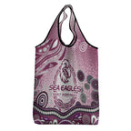 Manly Warringah Sea Eagles Rugby Grocery Bag Australian Aboriginal Dot Painting Style