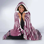 Manly Warringah Sea Eagles Rugby Hooded Blanket Australian Aboriginal Dot Painting Style