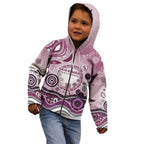 Manly Warringah Sea Eagles Rugby Kid Hoodie Australian Aboriginal Dot Painting Style