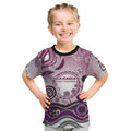 Manly Warringah Sea Eagles Rugby Kid T Shirt Australian Aboriginal Dot Painting Style