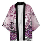 Manly Warringah Sea Eagles Rugby Kimono Australian Aboriginal Dot Painting Style