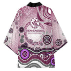 Manly Warringah Sea Eagles Rugby Kimono Australian Aboriginal Dot Painting Style