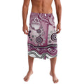 Manly Warringah Sea Eagles Rugby Lavalava Australian Aboriginal Dot Painting Style