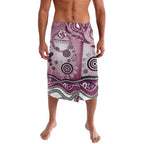 Manly Warringah Sea Eagles Rugby Lavalava Australian Aboriginal Dot Painting Style