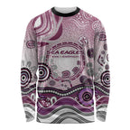Manly Warringah Sea Eagles Rugby Long Sleeve Shirt Australian Aboriginal Dot Painting Style