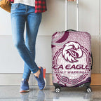 Manly Warringah Sea Eagles Rugby Luggage Cover Australian Aboriginal Dot Painting Style